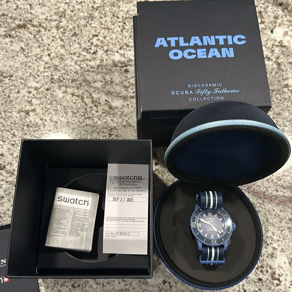 Brand New Blancapin X Swatch : Atlantic Ocean